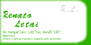 renato letai business card